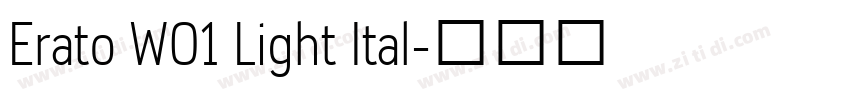 Erato W01 Light Ital字体转换